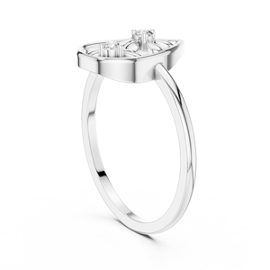 Bague en or rose avec diamant en forme de goutte d'eau, diamant cultivé en laboratoire, bijoux fins inspirés de la nature, bague de fiançailles pour femme, vente en gros - Product Image 3