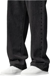 Vaqueros anchos de mezclilla Vanguard para hombre, estilo Y2K, streetwear vintage, pantalones de mezclilla de pierna ancha, holgados, hip hop, skater, carpintero 2026 - Product Image 5