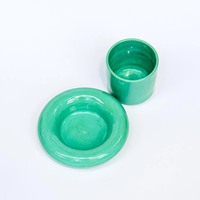 Mug à thé en céramique moderne avec soucoupe, motif marbré orange, résistant à la chaleur, pour les goûters de l'après-midi
