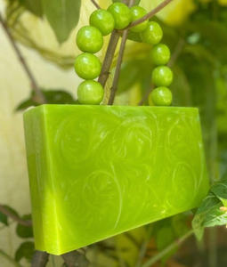 Bolso de mano acrílico verde claro efecto mármol con asa de cuentas gruesas, cartera rígida para fiesta nupcial, venta al por mayor - Product Image 4