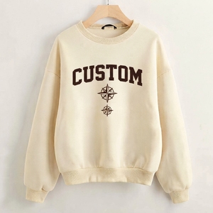 Sweat-shirt unisexe à col rond, coupe droite, épaules tombantes, 100 % coton, avec logo brodé personnalisé, vente en gros, collection printemps 100 - Product Image 3