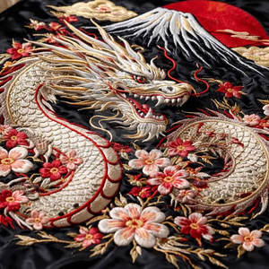 Chaqueta Sukajan Bordada en Tela de Larga Duración con Colores Personalizados, Ajuste Cómodo para Salidas Informales - Product Image 5