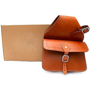 Nuevas Bolsas de Cuero de Alta Calidad para Sillín de Caballo, Teñidas en Color Liso, con Logotipo Personalizado, Servicio OEM Disponible - Product Image 2
