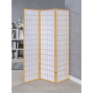 Porch and Den Natural 3 <b>Panel</b> Folding Shoji <b>Screen</b> Portable Room Divider - Product Image 1
