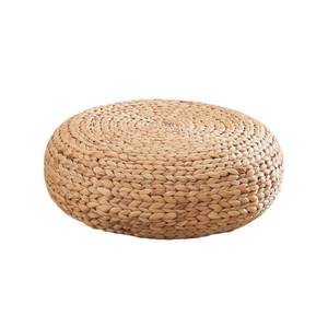 Cojín Redondo de Jacinto de Agua Tejido Ecológico de Vietnam, Tapete Rústico para Sentarse, Muebles para Interiores y Exteriores - Product Image 3