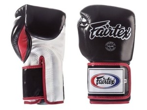 Gants de boxe Fairtex en cuir, à doigts entiers, fermeture auto-agrippante, pour adultes, entraînement, arts martiaux - Product Image 1