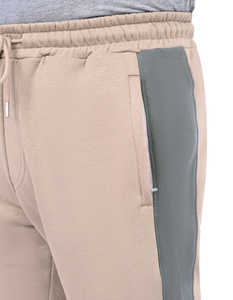 กางเกงวอร์มสีเบจแบบมีบล็อกสี  โลโก้สั่งทำได้  สำหรับฤดูใบไม้ร่วง  ทรงขาตรง  ผ้าโพลีเอสเตอร์/คอตตอน  ผ้าเนื้อดี  ไม่ยับง่าย  ระบายอากาศได้ดี  สไตล์ฮิปฮอป - Product Image 5