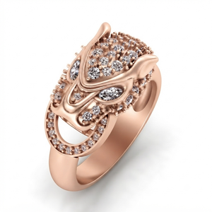 Anillos Personalizables de Oro Sólido de 10K con Diamantes Moissanite para Hombre, Diseño Único con Cabeza de Serpiente o Pantera, para Fiestas de Graduación, Regalos e Ideas de Regalos - Product Image 5
