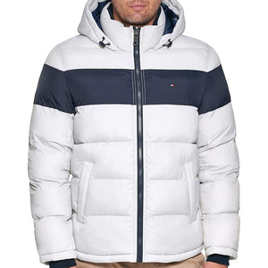 Hot Selling Hooded <b>Men</b> Puffer <b>Jacket</b> Casual Wear New Design Adults Sizes Breathable Eco-Friendly Reversible Wholesale Custom - Product Image 1