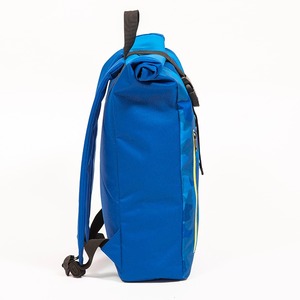 Blue Camouflage Casual Backpack Sports Backpack Roll <b>Top</b> Backpack - Product Image 3