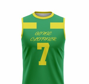 Maillots de football 7v7 personnalisés imprimés par transfert thermique de haute qualité, tenues de compression respirantes sans manches ajustables pour le flag football 7x7 - Product Image 5