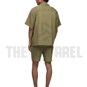 Conjunto de Verano Informal Transpirable de Alta Calidad para Hombre, Conjunto de Pantalones Cortos de Poliéster/Algodón Duradero - Product Image 2