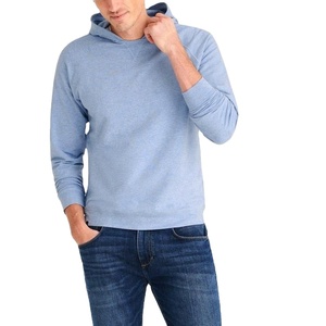 Sweat à capuche pour homme en molleton 100% coton, col rond, hiver, couleur unie, effet délavé, avec demi-fermeture éclair, design color block, coupe oversize, séchage rapide - Product Image 3