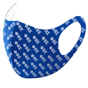หน้ากาก 3D ระบายอากาศได้ดี สีน้ำเงินรอยัล ยี่ห้อ Phi Beta Sigma น้ำหนักเบา ใช้ซ้ำได้ เหมาะสำหรับฤดูร้อน - Product Image 1
