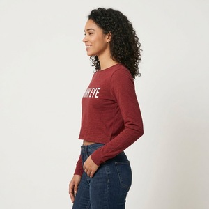 Camiseta Deportiva Hawk Eye en Oferta, Cuello Halter, Cuello en V, Holgada, Color Sólido, Suave y Transpirable, 100% Algodón, Manga Corta para Mujer - Product Image 6
