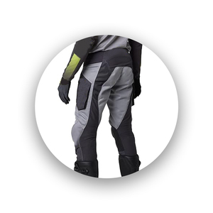 Pantalon de moto unisexe pour motocross, color-block, respirant, polyester/nylon 220g, toutes saisons, haute visibilité, impression numérique - Product Image 2