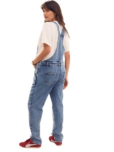 Salopette en jean pour femme, décontractée, bretelles réglables, douce, confortable, tendance, streetwear quotidien - Product Image 4
