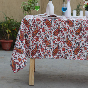 Customized Block Print Picnic <b>Table</b> Cloth Wholesale 100% Cotton Tablecloth for <b>Party</b> Morden Rectangular <b>Table</b> Cover - Product Image 1