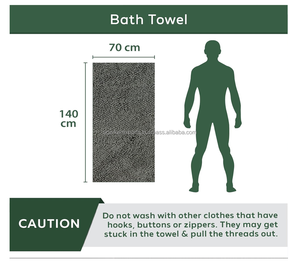 Serviettes de bain en coton ultra absorbantes 600 GSM |   Serviettes douces et délicates pour peaux sensibles |   Unisexe, pour hôtel et usage domestique - Product Image 3