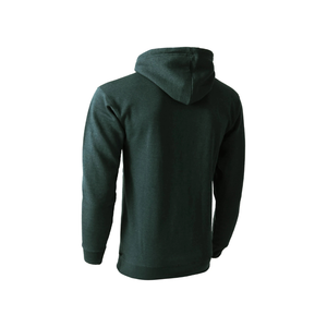 เสื้อฮู้ดผู้ชายสีเขียวเข้ม ทรงปกติ ผ้าฝ้ายเฟรนช์เทอร์รี่ สวมใส่สบาย มีกระเป๋าหน้า เหมาะสำหรับใส่ในฤดูใบไม้ร่วง - Product Image 4
