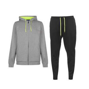 Survêtement bleu pour homme, veste à col montant entièrement zippée avec poches latérales et pantalon assorti, respirant, style décontracté, hiver - Product Image 4
