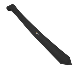 Corbata Royal & Select Masters de Seda Negra con Emblema Bordado a Mano, Corbata de Regalia Masónica - Product Image 2