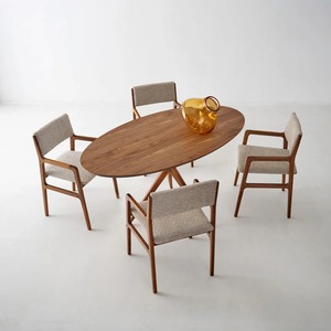 Silla de Comedor de Madera Maciza de Primera Calidad, Tapizada en Tela, con Reposabrazos, Diseño Contemporáneo, Muebles para Hostelería - Product Image 2