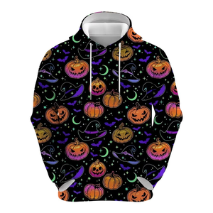 Sweat-shirt à capuche pour homme avec impression intégrale personnalisée, coupe classique, 100% coton tricoté, respirant, style décontracté d'automne, taille XS - Product Image 5