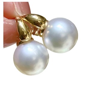 Nouvelles boucles d'oreilles en perles naturelles de 10 à 11 mm pour le printemps/été, brillance impeccable, comparable à l'argent australien 925, collection Ice Queen - Product Image 5