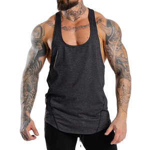 Camiseta sin mangas premium transpirable con estampado para hombre, ajuste muscular informal, 100% algodón tejido, para entrenamiento y culturismo - Product Image 1