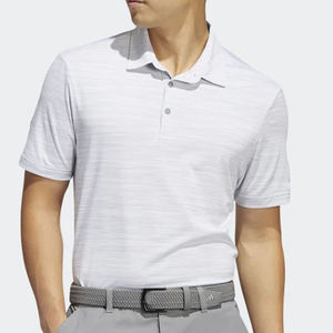 Chemise à manches courtes pour homme, blanche, unie, en polyester/coton, coupe classique, col classique, sportive, golf, écologique, respirante - Product Image 1