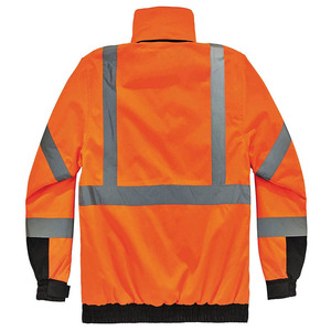 Custom Made Winter Breathable Outdoor Work Protective Safety <b>Jacket</b> for Construction <b>Workers</b> Front Hooded Thick for Online Sale - Product Image 3