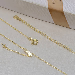 DIY Jewelry Accessories for Women S925 <b>Silver</b> Double <b>Chain</b> <b>Necklace</b> with <b>Long</b> Tassel Semi-Finished Crystal Earrings - Product Image 5