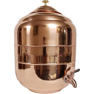 Royal Style Hammered Copper Water <b>Dispenser</b> with Lid and 6 Cups Traditional Chinese Style <b>Drinking</b> Set - Product Image 5