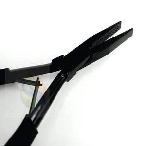 Kit d'outils pour extensions de cheveux ProLux en acier inoxydable – Ensemble de 3 pinces et micro-anneaux - Product Image 3