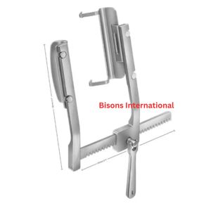 BISONS Sternal Retractor Stainless Steel Sternum Retractors Mammary Blade Set Left Right Cardiac Surgical Instrument - Product Image 3