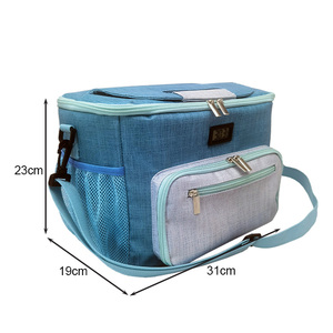 Portable Custom Outdoor Travel Picnic Eco-friendly Striped Thermal Insulated Lunch Cooler Bag Large Capacity Waterproof - Product Image 2