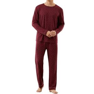 Pijamas de Invierno de Marca Privada para Hombre, Conjunto de Ropa de Dormir de Algodón Cálido y Suave, Fabricante y Proveedor - Product Image 3