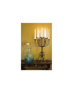 Beautiful tall rustic iron candelabra for Christmas dinner New Year parties or holiday themed <b>vintage</b> <b>table</b> decor - Product Image 4