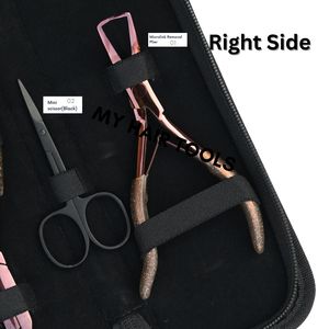 Kit de pinces pour extensions de cheveux Microlink : Pince à micro-anneaux petite taille, Pince de démontage et Mini ciseaux de coupe – Outils pour extensions capillaires - Product Image 4