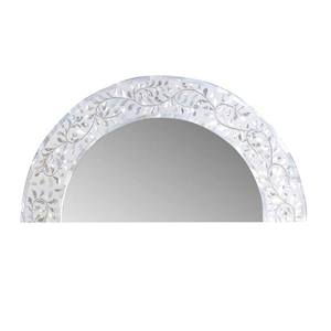 Premium Round Mother Of Pearl Mirror Handmade <b>Leaf</b> Shell Mosaic Decorative <b>Wall</b> Mirror Supplier For Home <b>Decor</b> Wholesale - Product Image 3