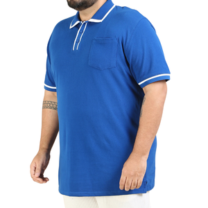 Camiseta de Hombre Talla Grande, Lisa, de Spandex/Algodón, Casual, Manga Corta, Transpirable, Ecológica, Tejida, Verano, Cómoda, con Logotipo Personalizado - Product Image 4
