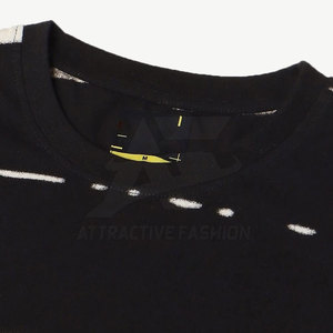 T-shirt surdimensionné de haute qualité fabriqué au Pakistan, T-shirt surdimensionné avec logo personnalisé de haute qualité, T-shirt surdimensionné à faible MOQ - Product Image 5