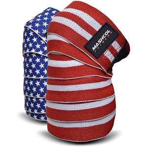 Genouillères de musculation unisexes de 78 pouces avec logo personnalisé, vente en gros de genouillères respirantes et résistantes pour l'entraînement en force - Product Image 1