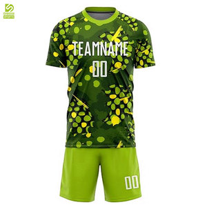 Uniforme de Fútbol Sublimado de Primera Calidad, MOQ Bajo, Colores Personalizados, Transpirable, de Secado Rápido, Ligero, 100% Poliéster DESIRE - Product Image 2
