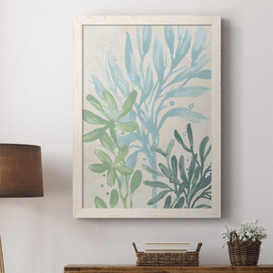 Plaque d'art mural en jonc de mer encadré imprimé côtier Swaying Seagrass II - Product Image 5