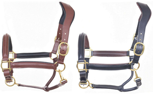 High Quality Horsekraft Italian Leather Anatomic Horse <b>Halter</b> Brass Buckle Fancy Stitching Customizable Color Logo Durable - Product Image 3