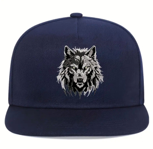 Casquettes de baseball unisexes personnalisées en sergé avec broderie animale, ajustables, vente en gros - Product Image 3