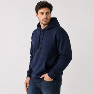 Sudadera con Capucha para Hombre, Color Verde Salvia, Corte Regular, Informal, con Bolsillo Delantero, 100% Algodón, para Otoño - Product Image 4