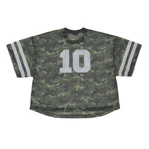 Uniforme de fútbol americano retro personalizado, jersey de malla vintage de moda, camisetas de manga corta con estampado personalizado para hombre, tallas grandes - Product Image 4